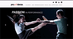 Desktop Screenshot of proartedanza.com